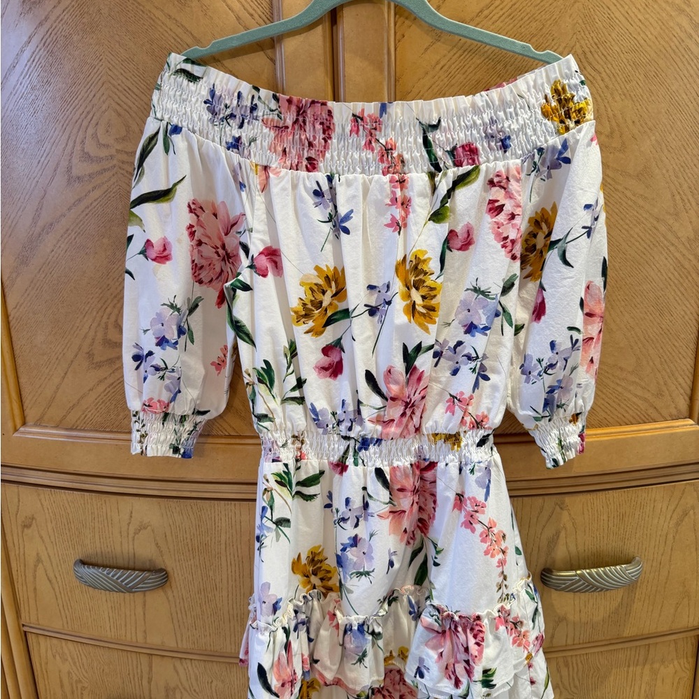 Generation Love floral off the shoulder dress